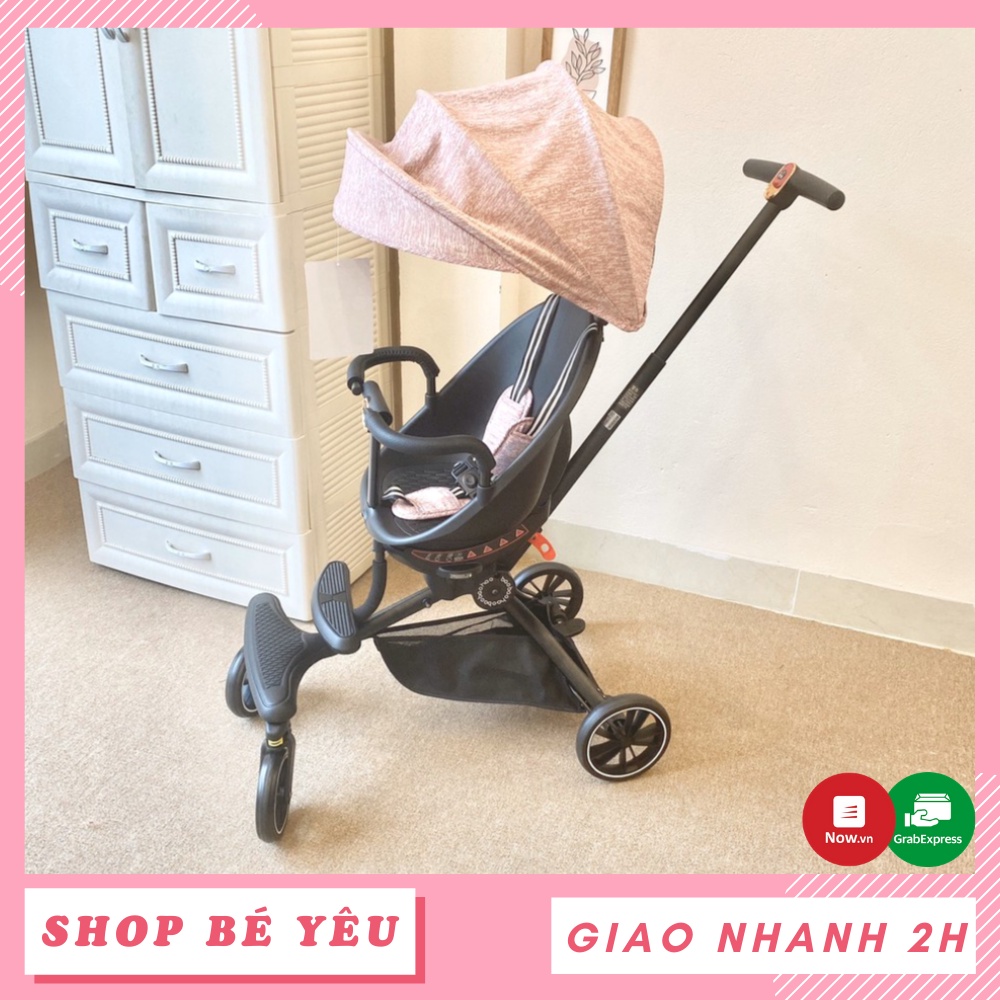 [TẶNG KÈM ĐỆM] Xe đẩy cho bé  𝑭𝒓𝒆𝒆𝒔𝒉𝒊𝒑  Xe đẩy dạo chơi gấp gọn Baobaohao V8 - HỒNG