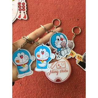 Móc khóa mica - Cắt hình Doraemon dễ thương