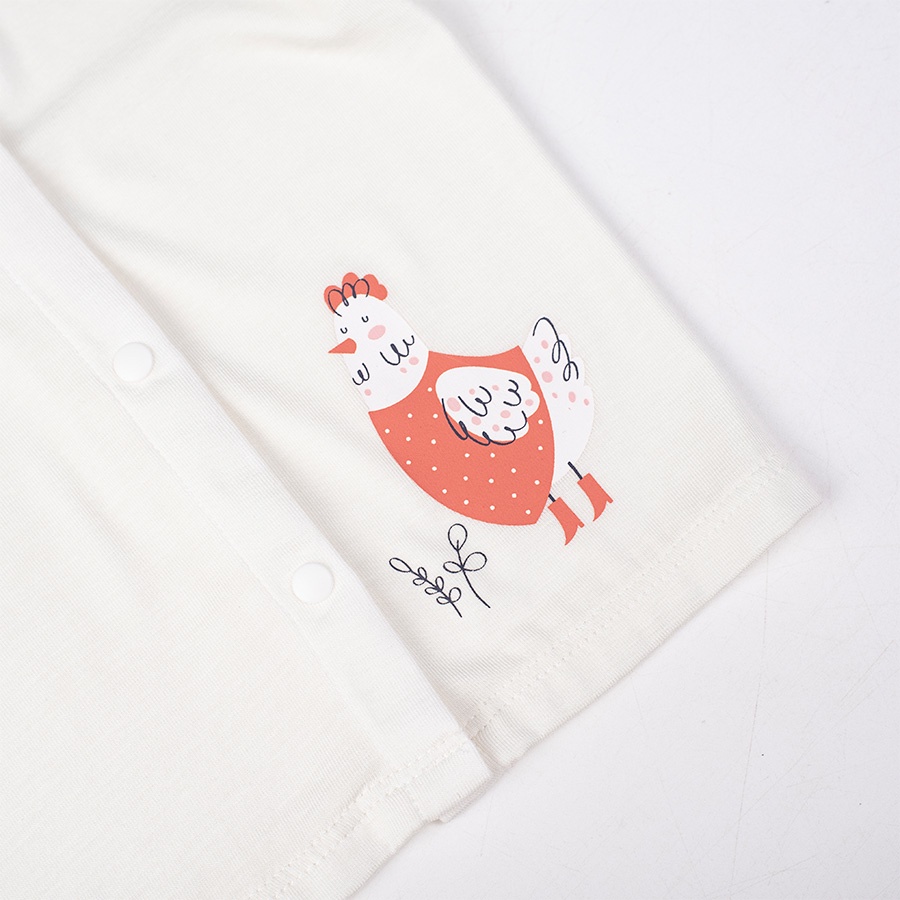 Bộ quần áo dài tay sơ sinh cho bé trai và bé gái DEROSA KIDS từ 0 đến 3 tháng AWBBD1011B