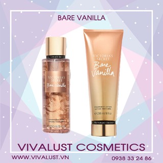 Bộ xịt thơm và dưỡng ẩm BARE VANILLA - Victoria’s Secret