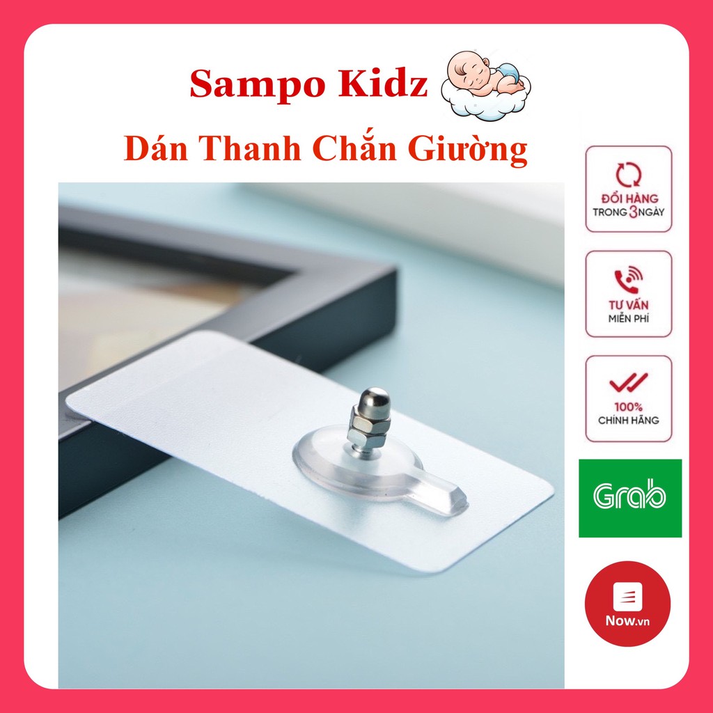 Miếng Dán Vít, dán tường Kèm Ốc Vít Để Treo Đồ/ Gắn Giá, Kệ/ Dán Thanh Chắn Giường Chịu Lực 5 - 10Kg