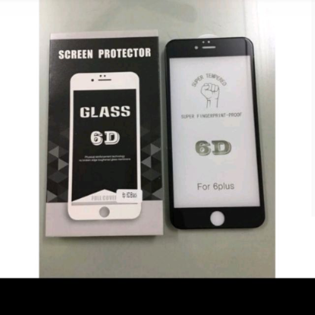 Kính full màn 6D iphone 6 plus