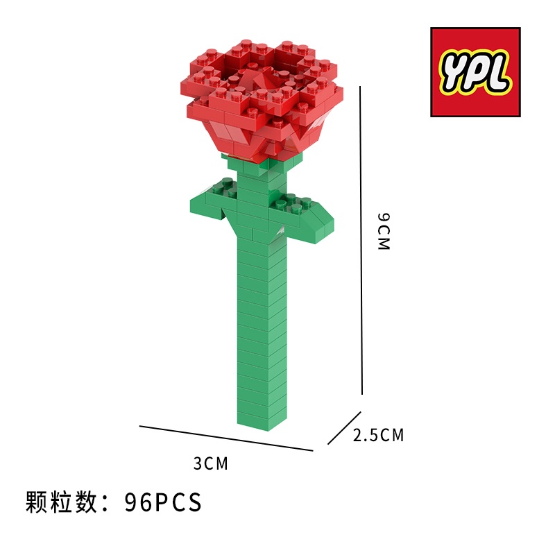 Bộ Đồ Chơi Xếp Hình Tòa Nhà Chú Rể Hoa Hồng mini
