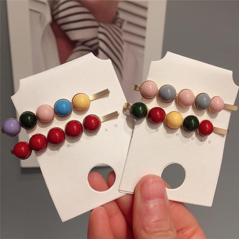💖Wiki💖 multiple colour Mini ball Hair clip