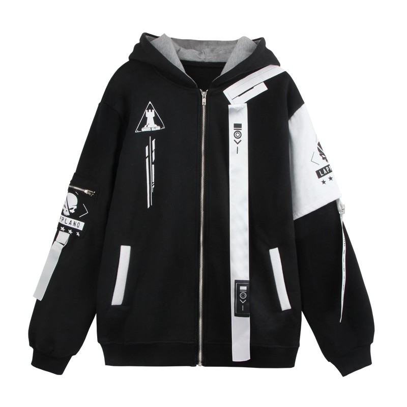 Áo Khoác Hoodie Tay Dài Có Khóa Kéo Hóa Trang Nhân Vật Arknights