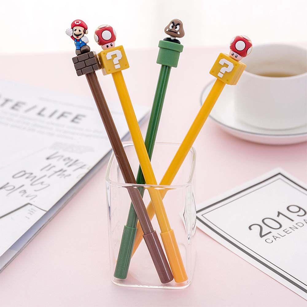 DARON Bút Bi Mực Đen Ngòi 0.5mm In Hình Anime Dễ Thương