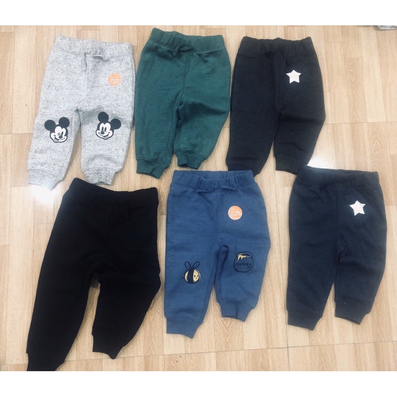 Quần dài bé trai nỉ bông nỉ da cá Jogger Jumping Beans size 12 tháng đến 5 tuổi.chọn màu