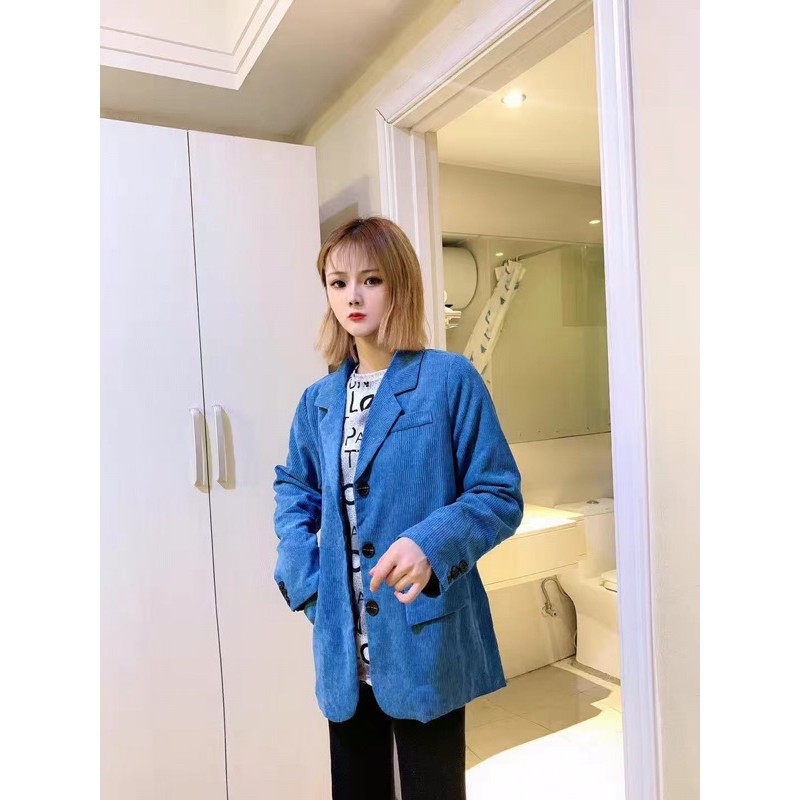 Áo khoác vest nhung hàng đẹp Quảng Châu