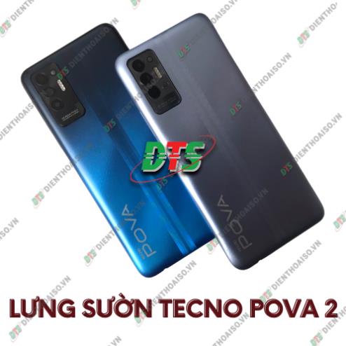 Lưng sườn tecno Pova 2 màu xanh, bạc