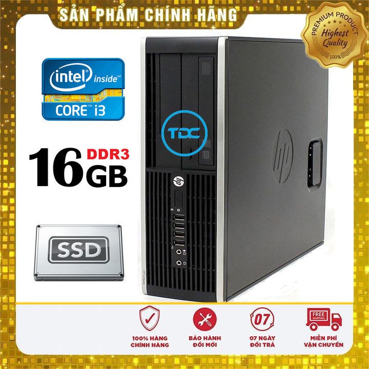 Cây máy tính văn phòng HP 6300 Pro i3 3220, ram 8GB, SSD 120GB. Bảo hành 12 tháng. Tặng usb thu wifi | BigBuy360 - bigbuy360.vn