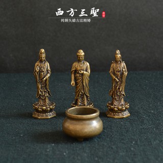 Tượng phật nhỏ bằng đồng thau trang trí nội thất tinh tế