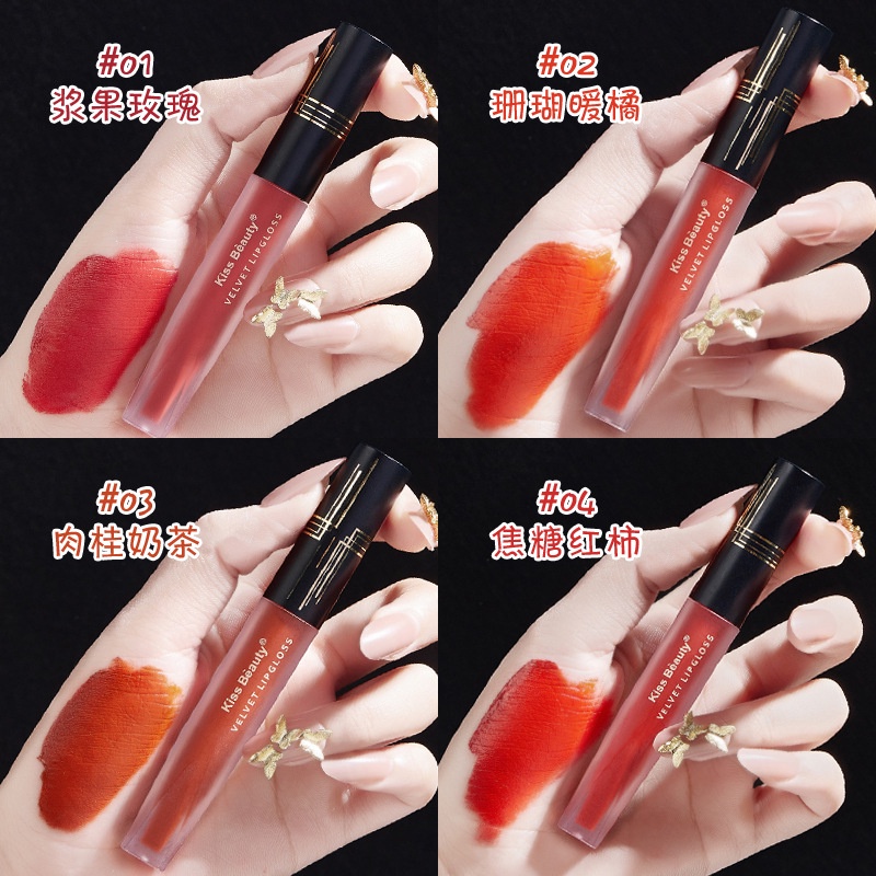 Son môi Kiss Beauty chống thấm nước và chống dính cao cấp