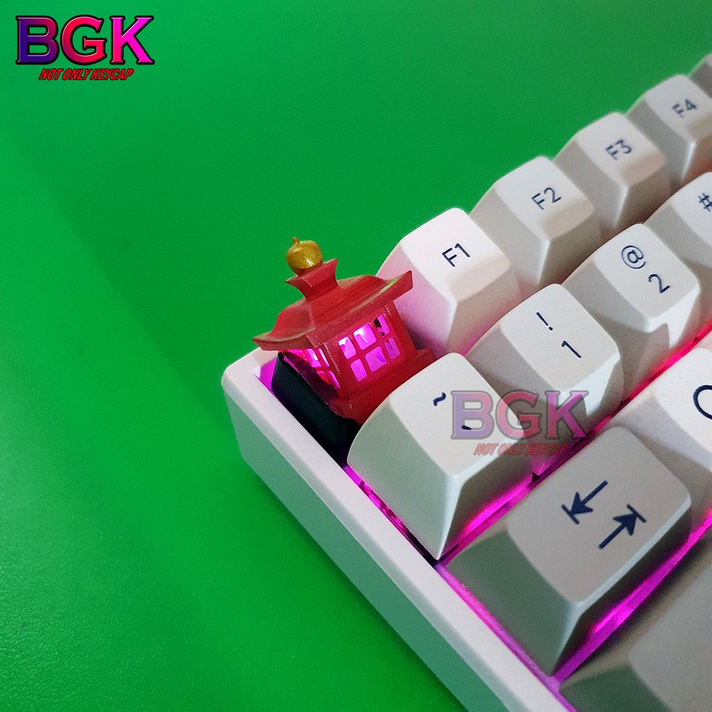 Keycap Lẻ Artisan Light Lanterns Cực đẹp ( Đế Xuyên LED, Keycap bàn phím cơ,keycap resin độc lạ )