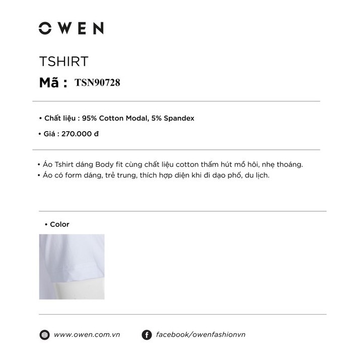 NEW 💯 . (CHÍNH HÃNG) OWEN - Áo thun cộc tay nam Owen 90728 - Áo phông ngắn tay Owen Cực Đẹp .1 . M08 : ࿄ ' #