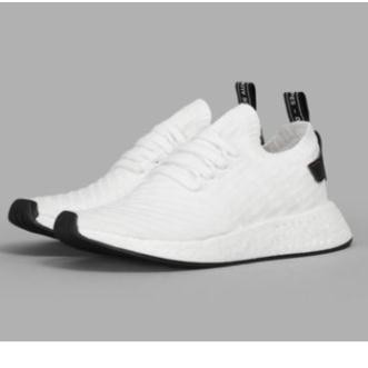 ( Deal 11-11) (Xả Hàng Đón 2020). GIẦY THỂ THAO Sneaker NMD R2 WHITE BLACK ": hàng Chuẩn :