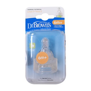 Vỉ 2 núm ty DrBrown's cổ thường số 3