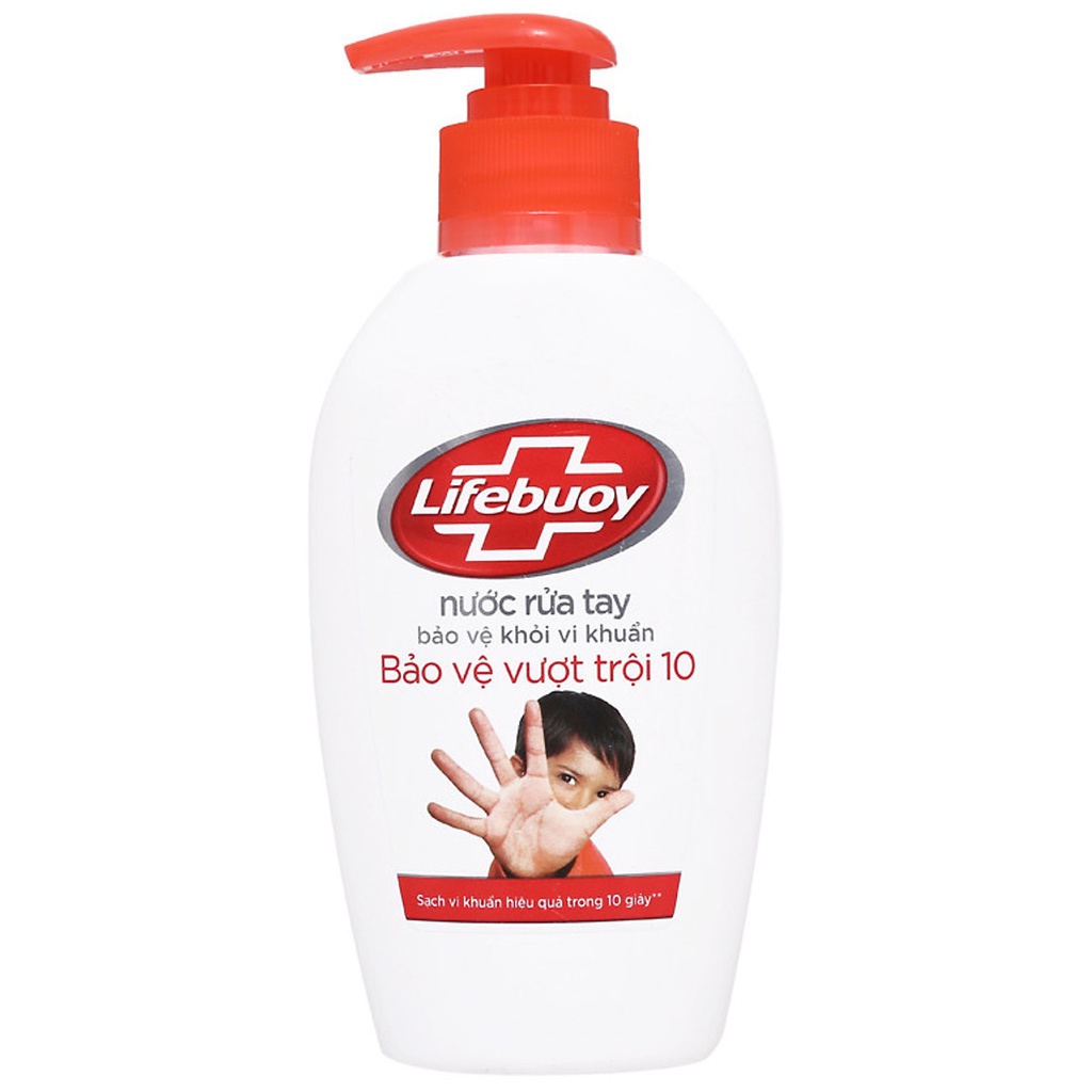 [Hàng khuyến mãi] Combo 3 Chai Nước Rửa Tay Lifebuoy Bảo Vệ Vượt Trội 120g x3