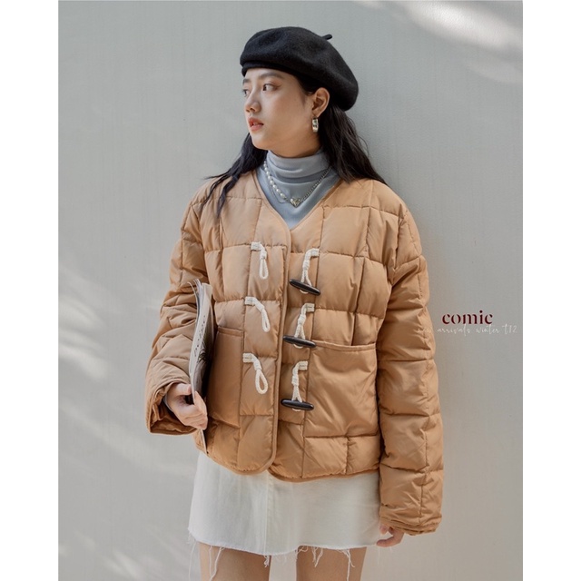 ÁO KHOÁC PHAO CHẦN Ô XUẤT HÀN  COMIC