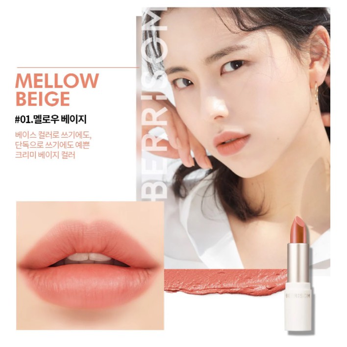 Son Thỏi Lì, Mịn Mượt Nhẹ Môi Berrisom Real Me Lipstick 3.5g