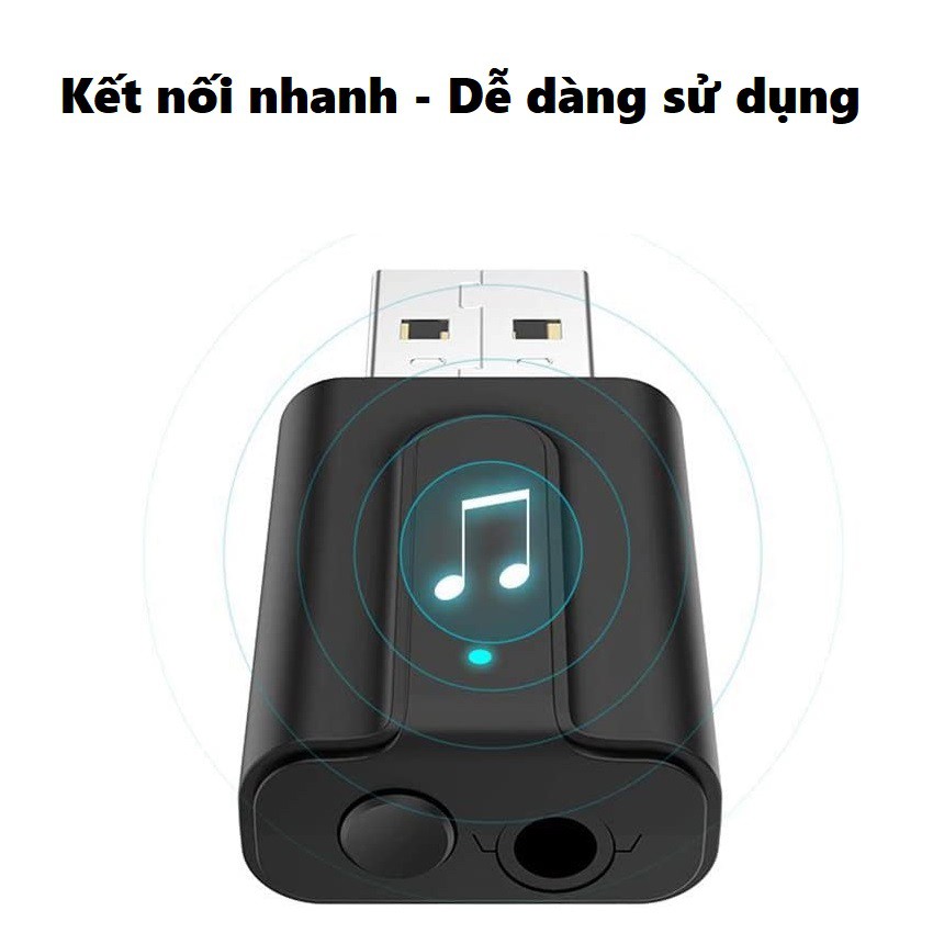 Bộ thu phát bluetooth 2 trong 1 T10 - 2 in 1 wireless adapter Bluetooth 5.0