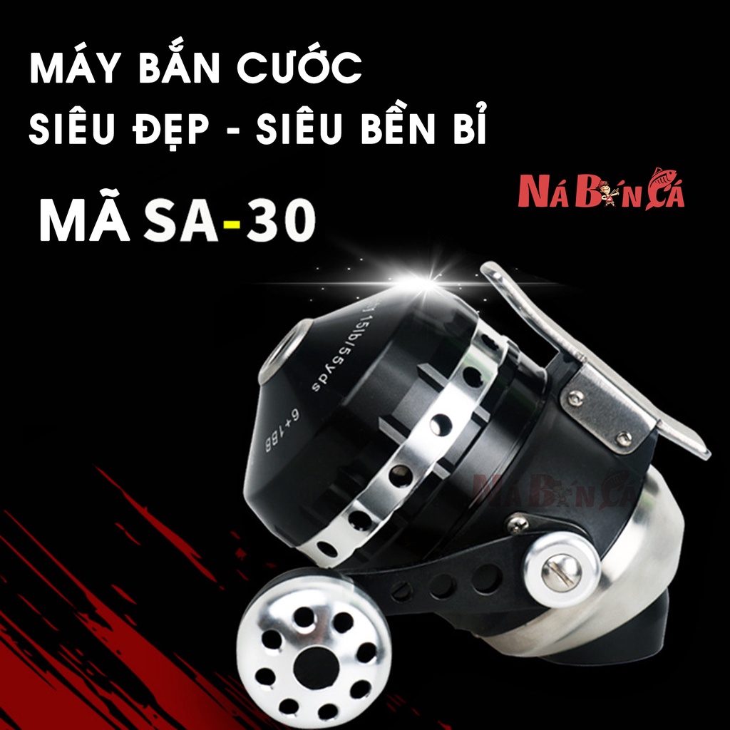 [ Hàng mới SA30 ] Máy thu cước SA30 kim loại siêu bền, siêu xịn, Máy Thu Cước Dành Cho Ná Cao Su Săn Cá - Máy Săn Cá