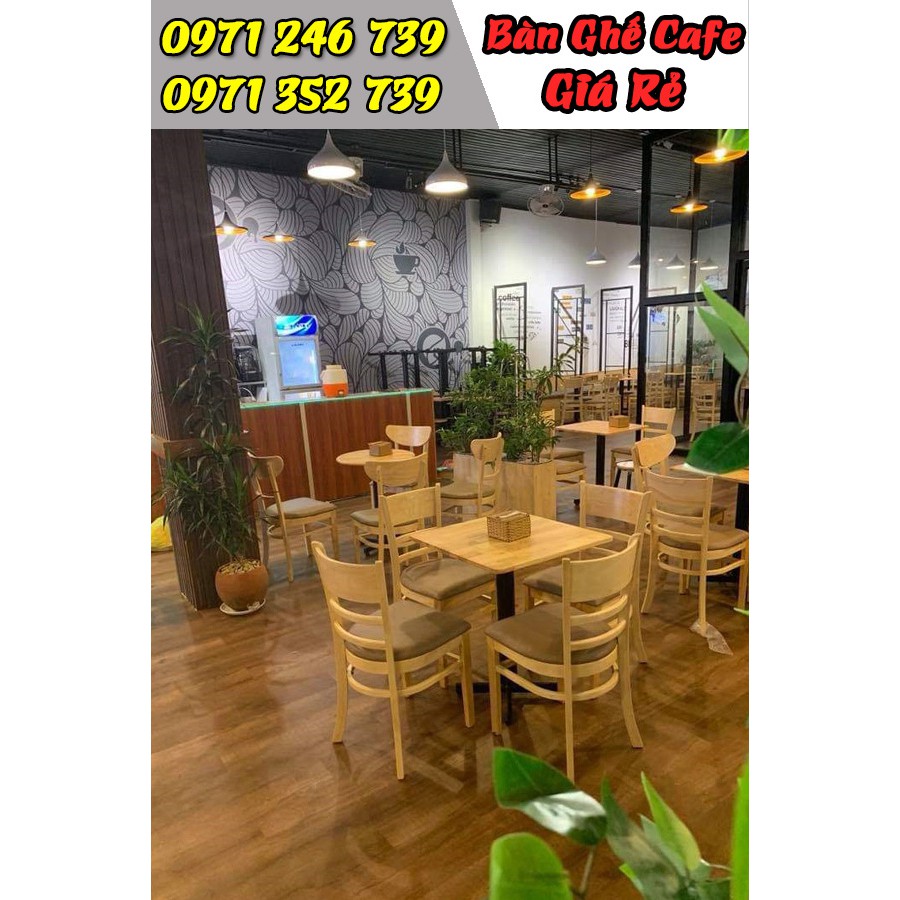 Bàn ghế gỗ cafe nhà hàng quán ăn giá rẻ