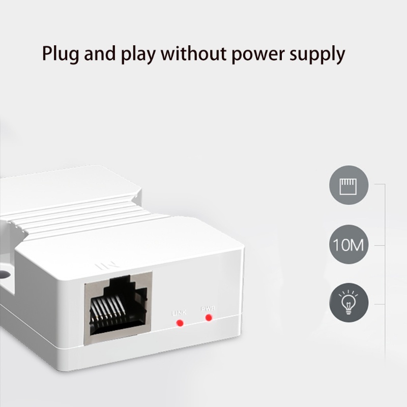 Bộ Khuếch Đại Tín Hiệu Mạng Ethernet 2 Rj45 10M 200m