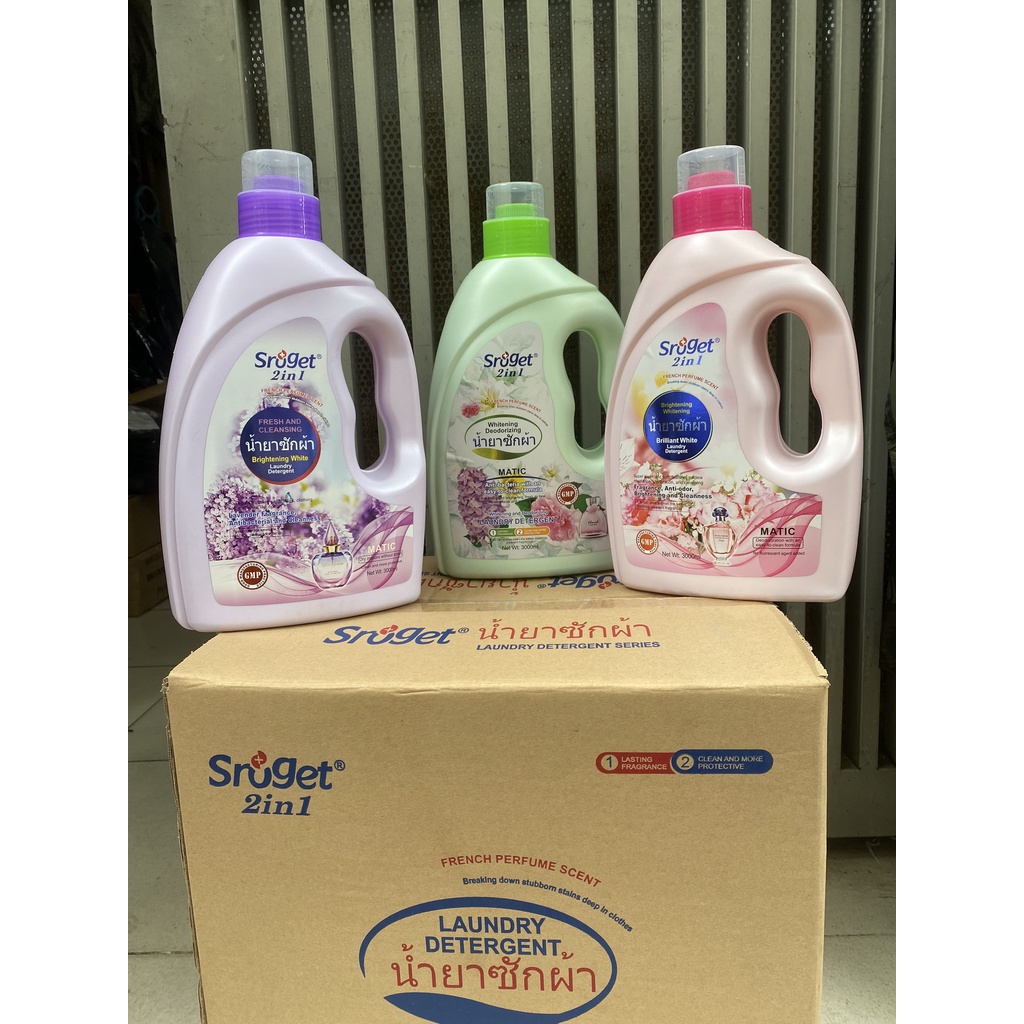 Nước Giặt - Xã Hương Hoa 2in1 Sroget THÁI LAN 3000ML