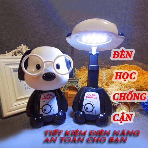 Đèn học cho trẻ em hình thú nhiều màu , đèn để bàn cho bé chống cận sạc tích điện bóng led cảm ứng không tỏa nhiệt