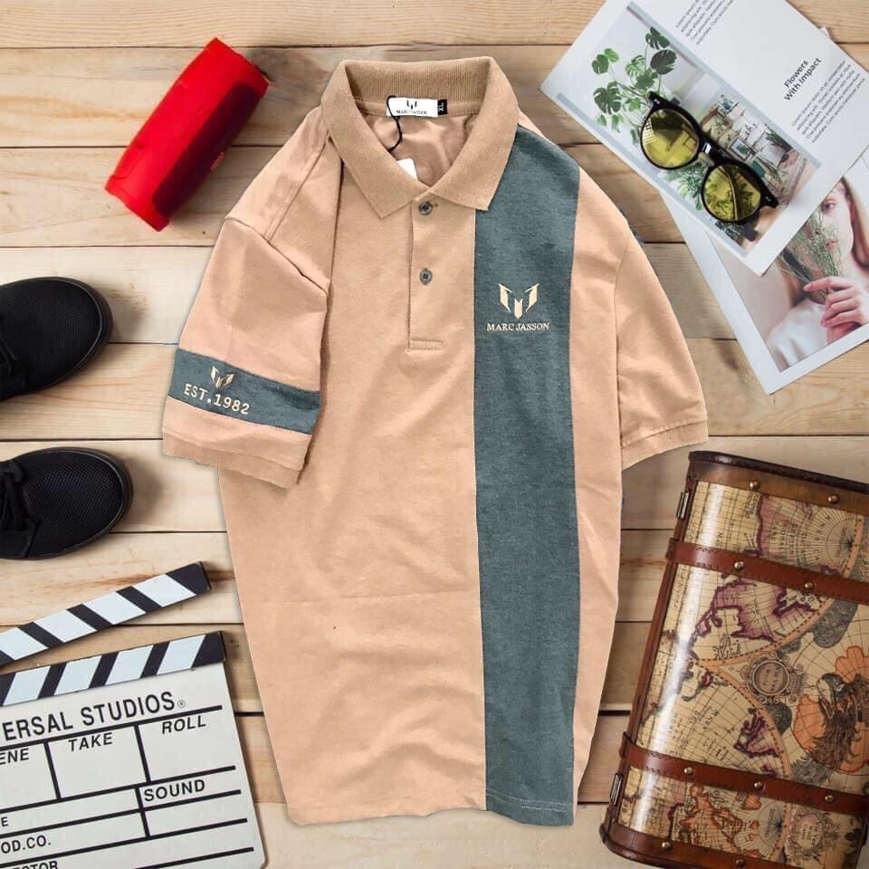 Áo polo nam MARC1982 4M vải cotton cá sấu - Phối màu trẻ trung, năng động THE BASIC STORE
