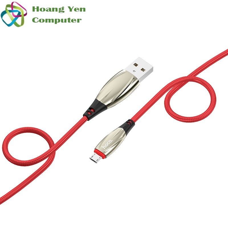 Cáp Sạc MICRO USB Hoco U71 Cho Android Dây Dù 1.2M - BH 1 Năm Chính Hãng (MÀU SẮC NGẪU NHIÊN) - Hoàng Yến Computer