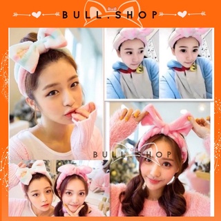 Băng đô bờm cài tóc NƠ make up/ rửa mặt cho bé