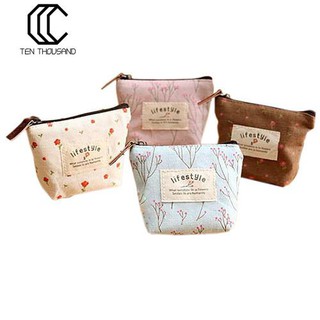 Ví vải canvas mini đa dụng tiện lợi cho nữ