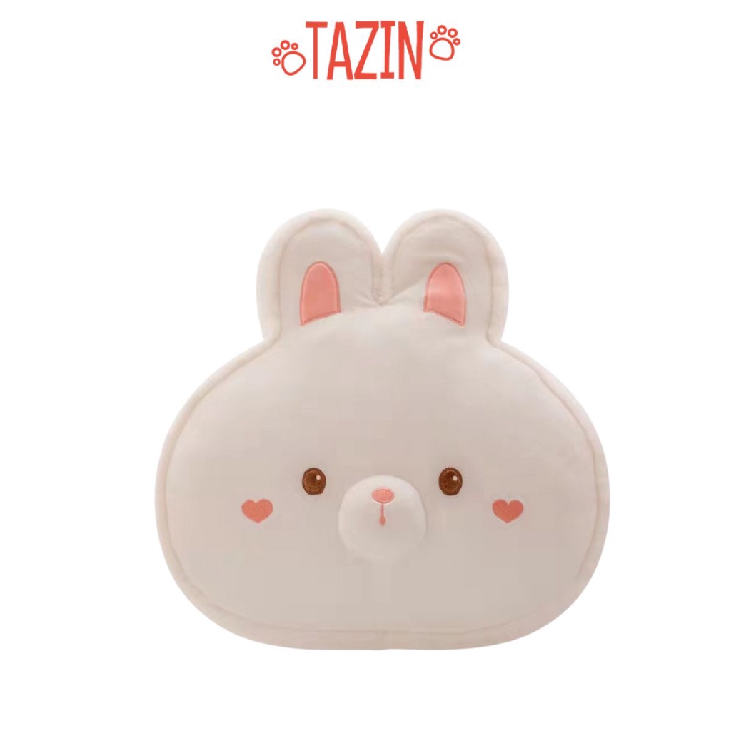 Gối Thú Má Hình Trái Tim Tựa Lưng, Gối Bông Cao Cấp Tazin