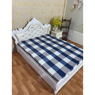 Ga chống thấm cotton,ga chống thấm cotton hoa văn, free ship,mẫu kẻ bao diêm