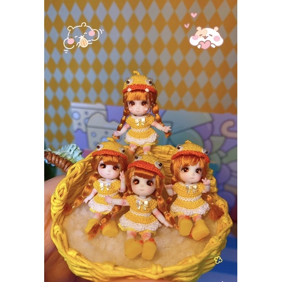 Búp bê bjd 1/24 siêu bé xinh