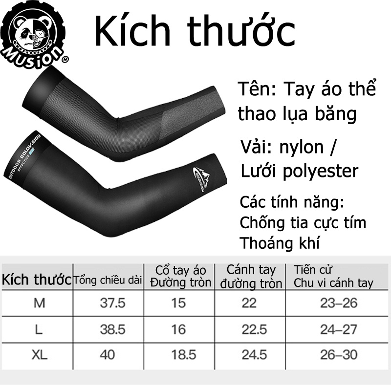 Musion - Anti UV Seamless Ice Silk Arm Sleeves For Outdoor Unisex