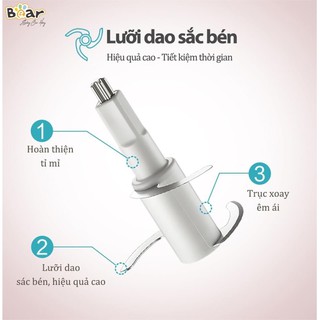 [CHÍNH HÃNG] MÁY XAY BEAR ĐA NĂNG 1 CỐI THUỶ TINH