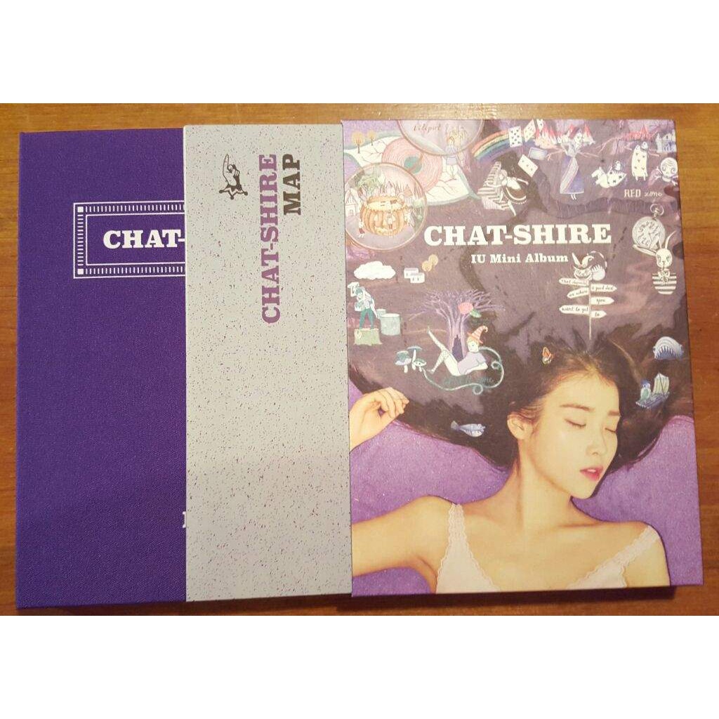 Sticker màu tím Chart shire của IU nguyên seal có sẵn