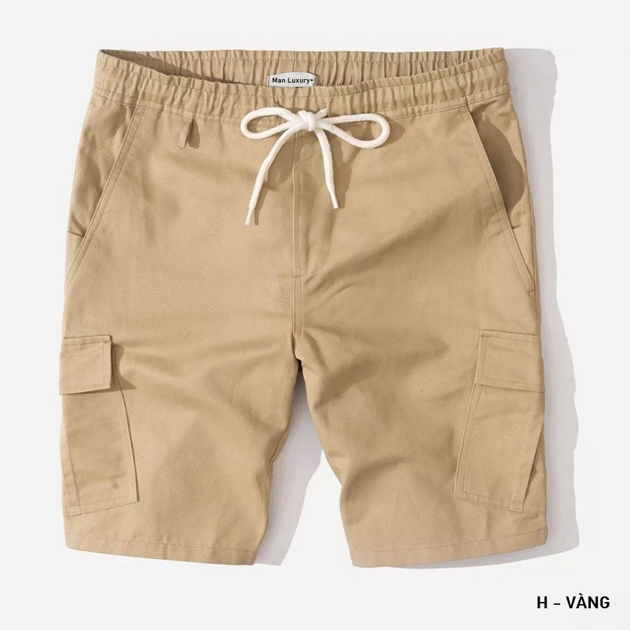 Quần Short Nam,Nữ Kaki Túi Hộp Kiểu Dáng Hàn Quốc