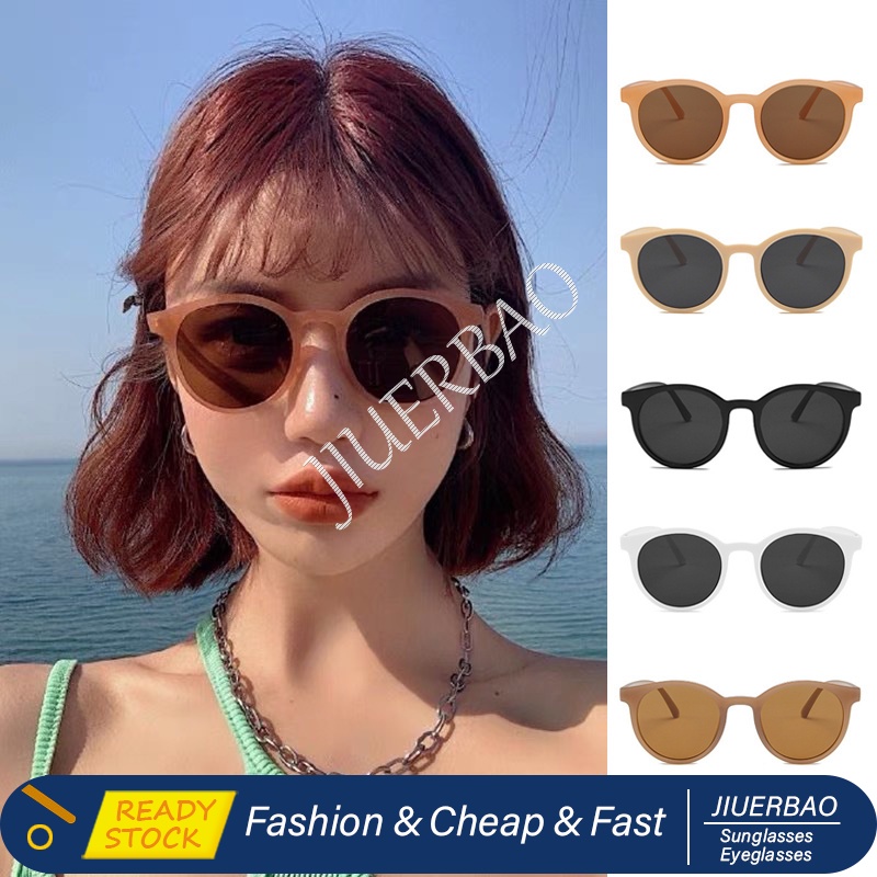 Kính mát gọng tròn màu sắc phong cách ngọt ngào thời trang Hàn Quốc cho nữ