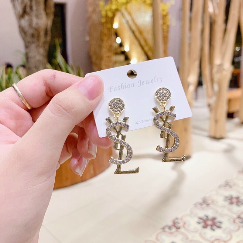 Khuyên tai / bông tai YSL dự tiệc sang trọng cao cấp 🍓