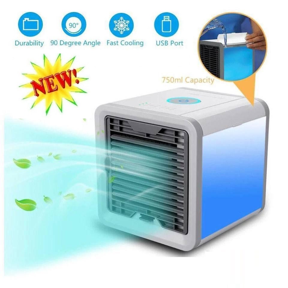 QUẠT NƯỚC ĐÁ MINI ĐỂ BÀN CỰC MÁT - Siêu Phẩm Mùa Nóng - Quạt Tạo Ẩm Không Khí Hơi Nước – Quạt Phun Sương Làm Mát Cao Cấp