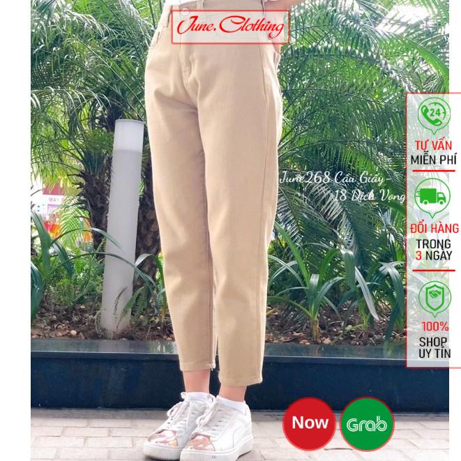 Quần Baggy Nữ Chất Kaki form Siêu Đẹp Hot Trend Hè 2021 ( Ảnh Thật)