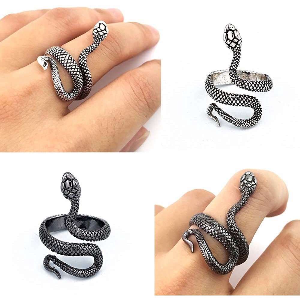 Nhẫn Hở Hình Rắn Độc Đáo Cổ Điển Thời Trang Cho Nam Và Nữ