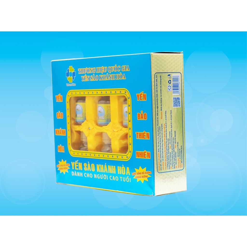 Nước Yến sào Khánh Hòa Sanest dành cho người cao tuổi đóng lọ 70ml