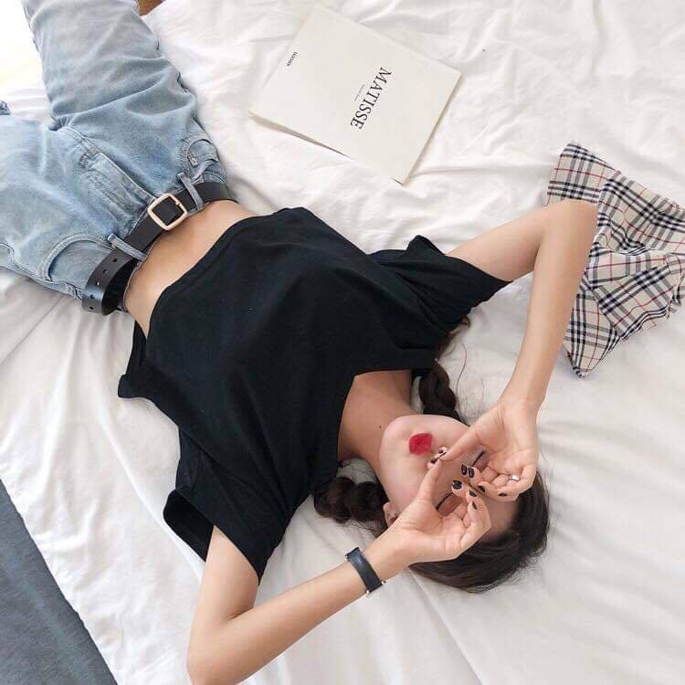 [Mã WASKT410K giảm 10K đơn 50K] ⚡️GIÁ SỐC⚡️ Áo thun croptop cổ tim (Sỉ từ 5sp bất kỳ) | BigBuy360 - bigbuy360.vn