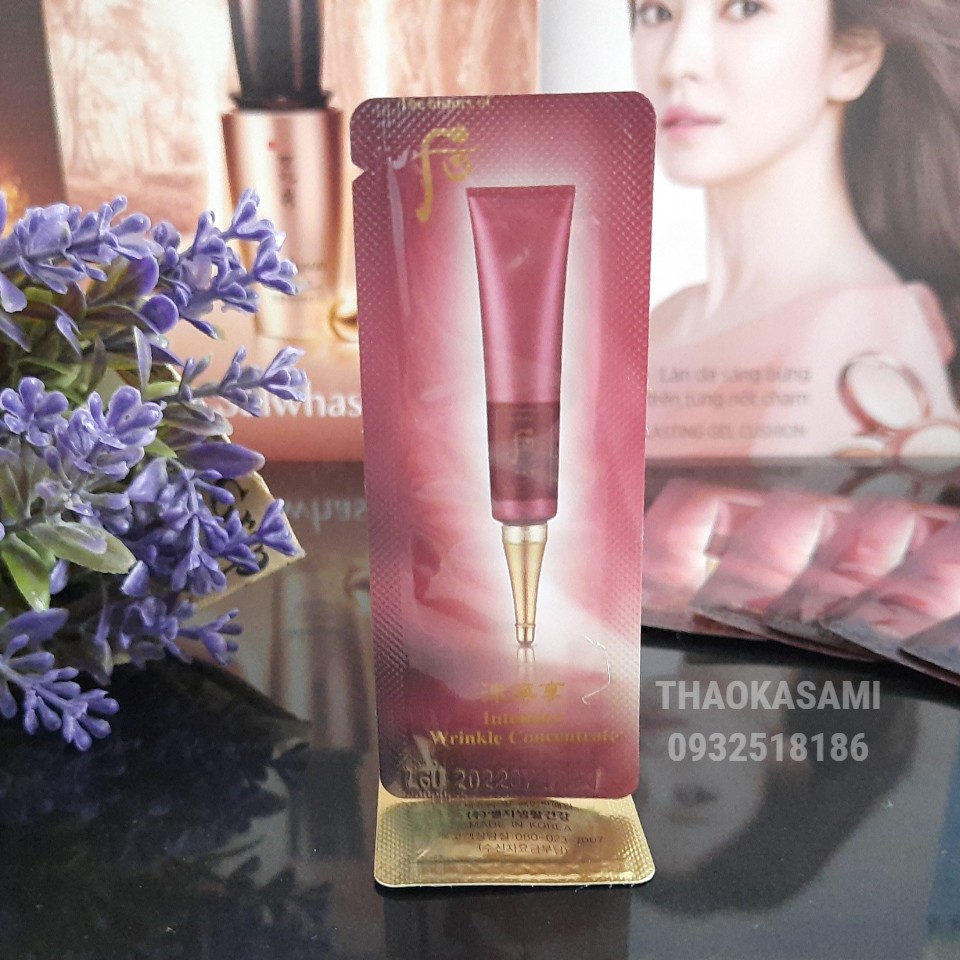 [T11.2024]Tinh Chất Chống Nhăn vùng mắt Whoo Intensive Wrinkle Concentrate 1ml gói sample