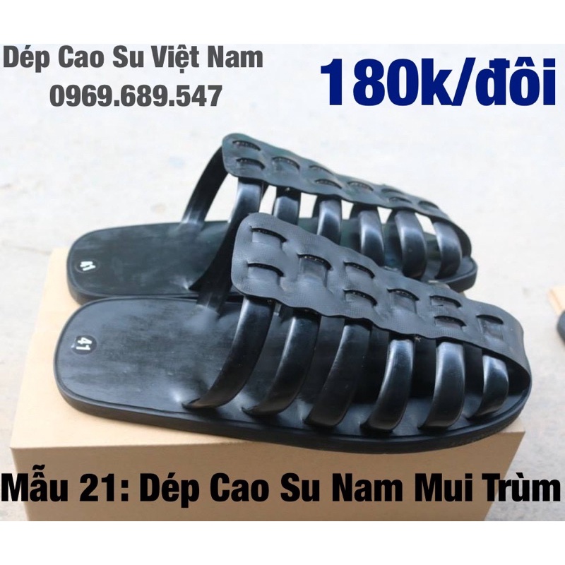 Dép Cao Su Nam Mui Trùm