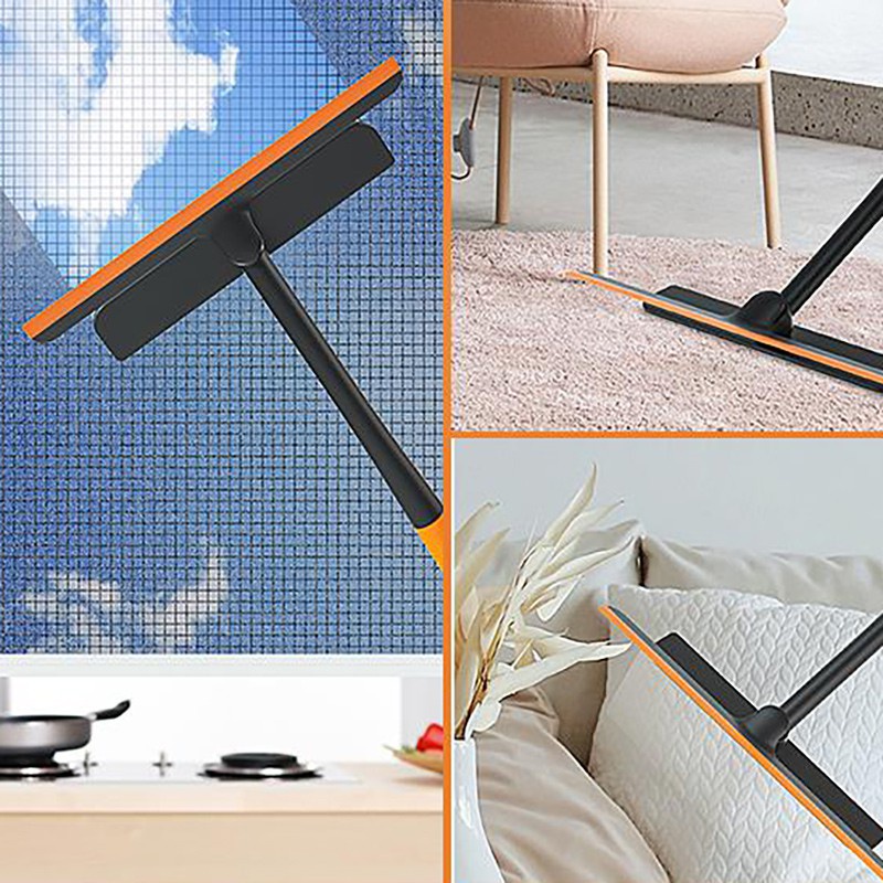 Cây lau kính đa năng thông minh mini xoay 360 độ cầm tay tiện lợi MiibooShi PVN17590 - Gạt kính cam
